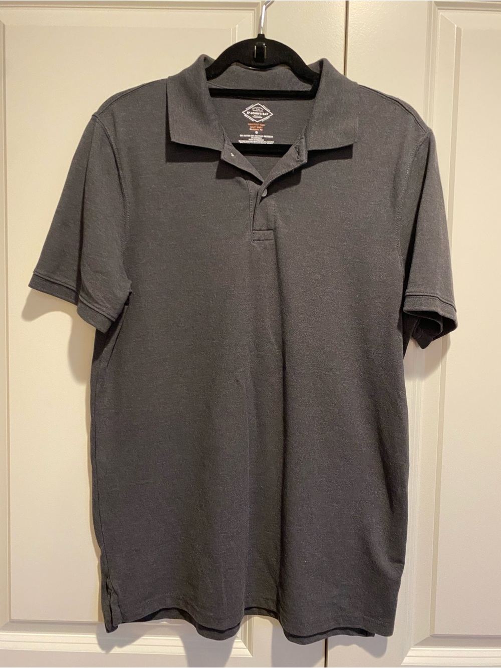 St. John's Bay Charcoal Gray Polo Shirt